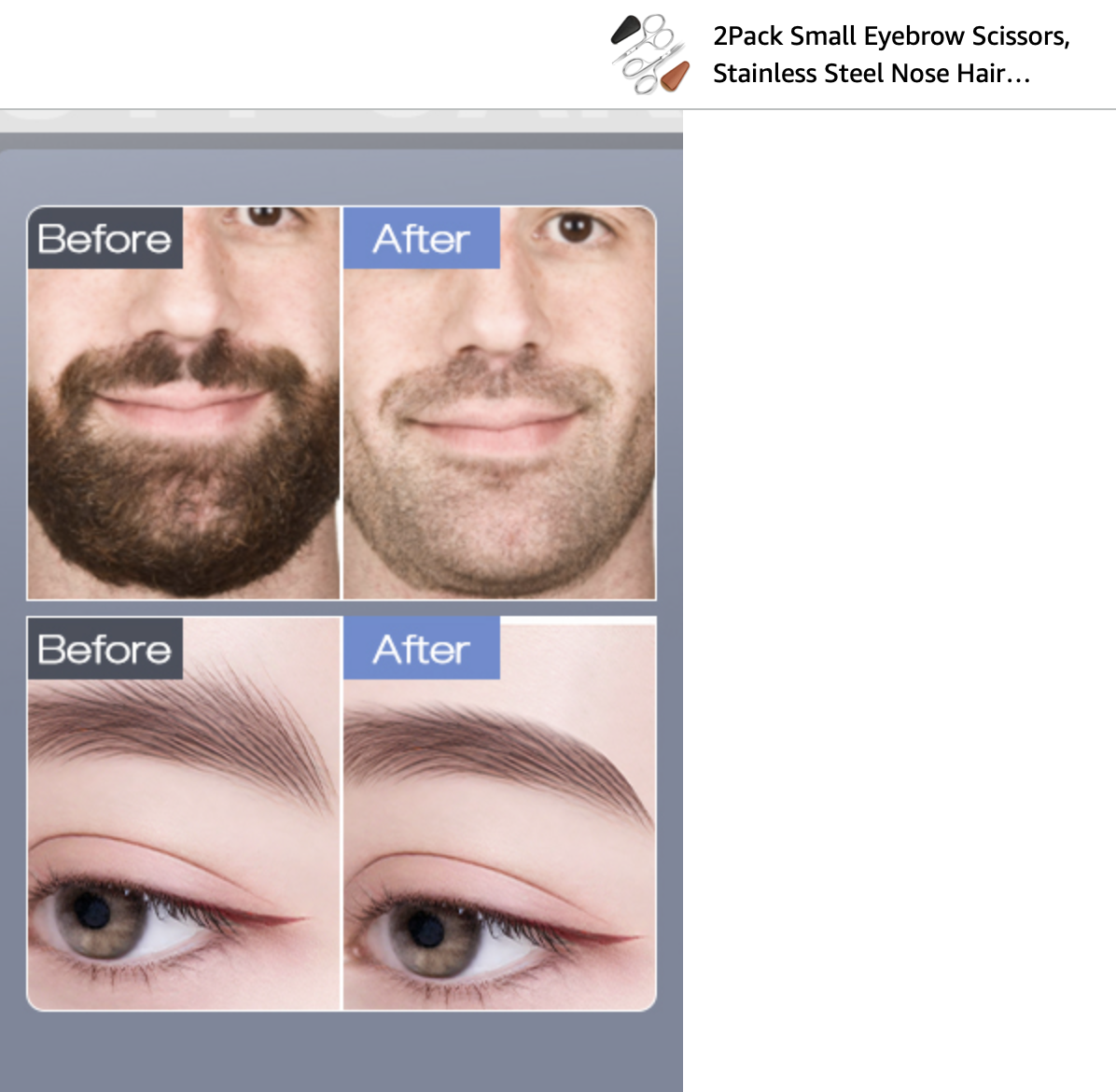 Why would you use small eyebrow scissors to do your full beard?