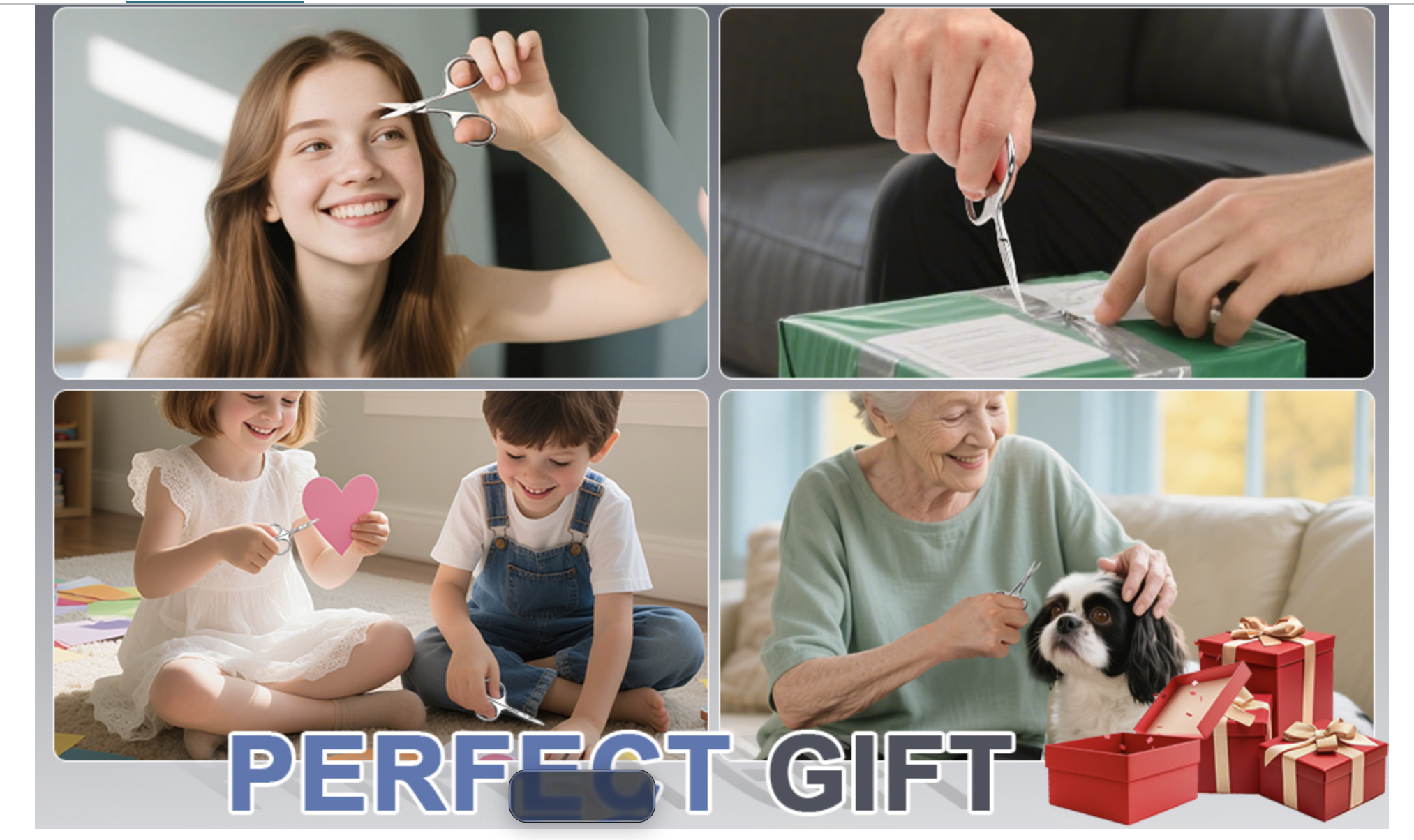What child doesn't want the perfect gift - scissors?