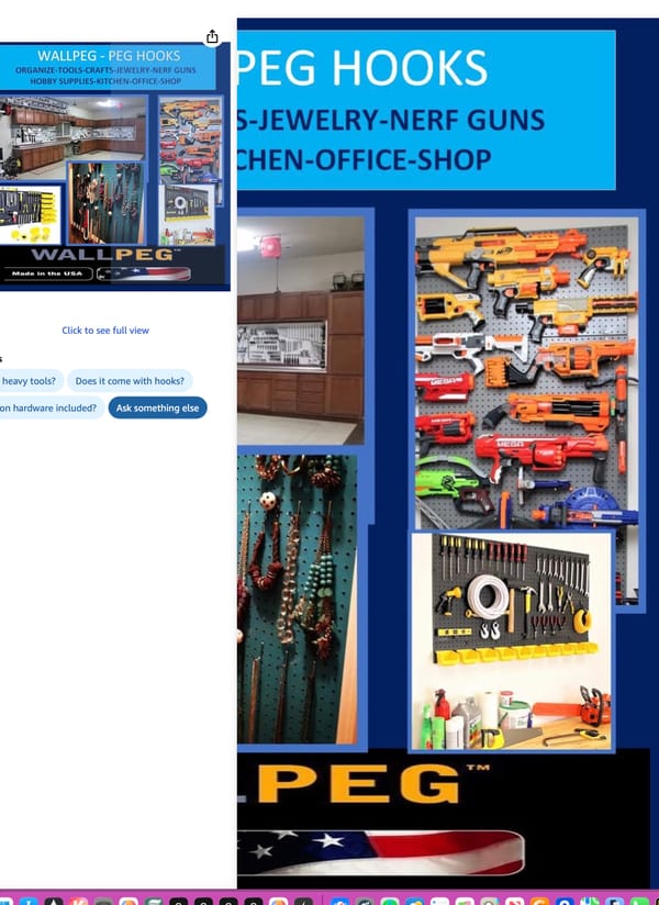 are there people with cadres of nerf guns out there that need pegboards for them?